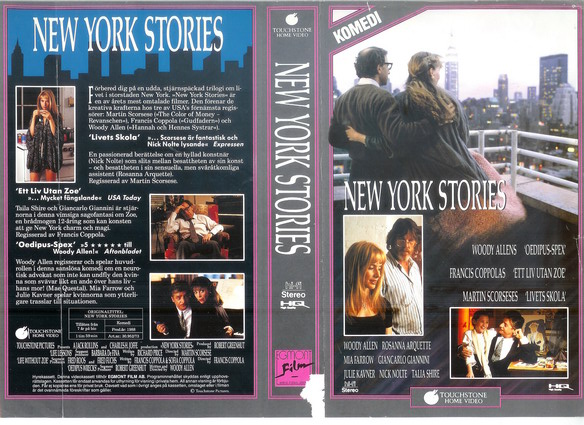 NEW YORK STORIES (Vhs-Omslag)