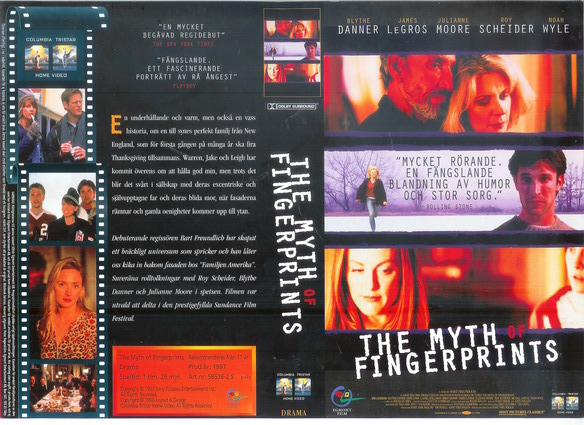 MYTH OF FINGERPRINTS (Vhs-Omslag)