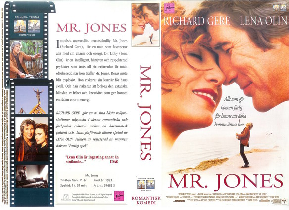 MR. JONES (Vhs-Omslag)