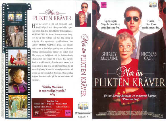MER ÄN PLIKTEN KRÄVER (Vhs-Omslag)