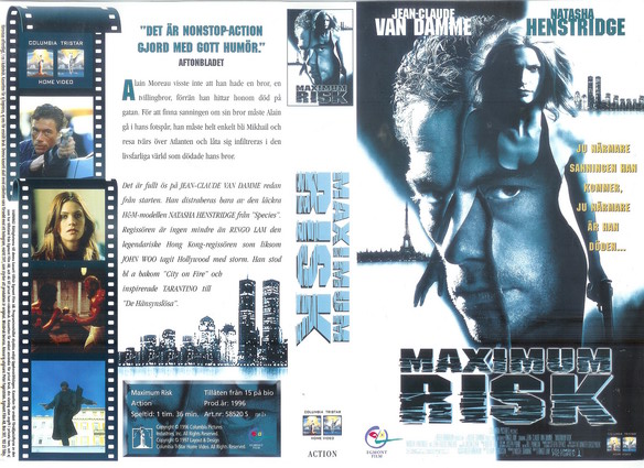 MAXIMUM RISK (Vhs-Omslag)
