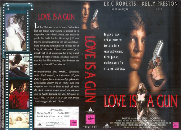 LOVE IS A GUN (Vhs-Omslag)