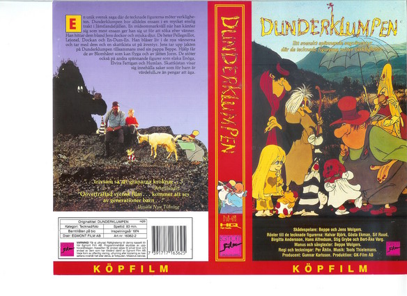 Dunderklumpen (VHS) röd