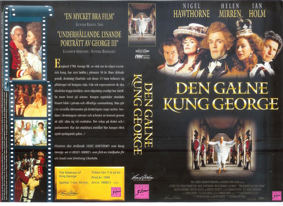 DEN GALNE KUNG GEORGE (Vhs-Omslag)