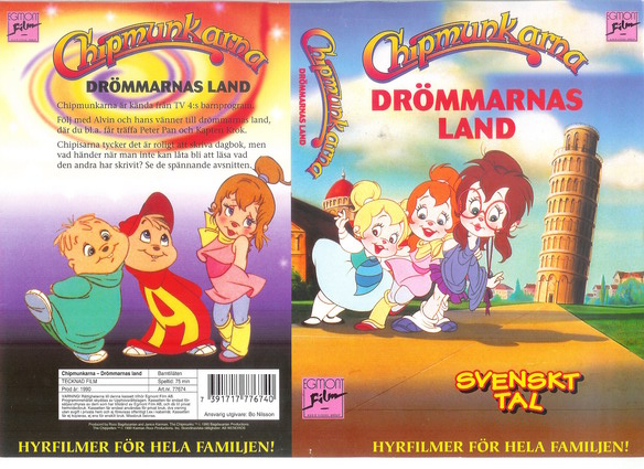 CHIPMUNKARNA: DRÖMMARNAS LAND (Vhs-Omslag)