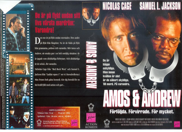 AMOS AND ANDREW (Vhs-Omslag)
