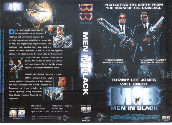 MEN IN BLACK (Vhs-Omslag)