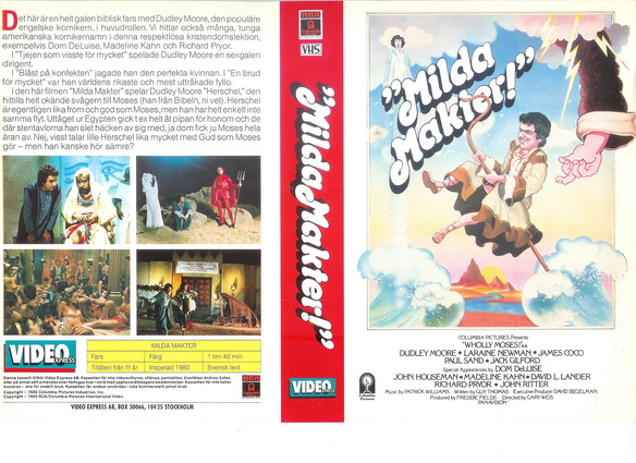 MILDA MAKTER (vhs-omslag)