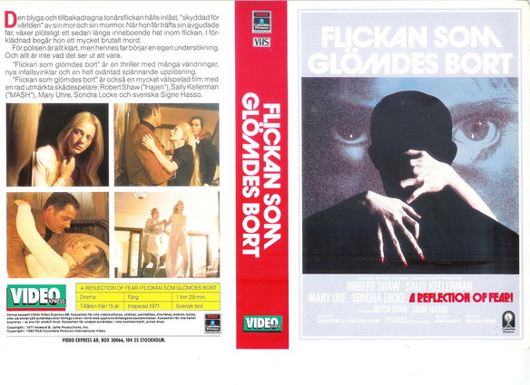 FLICKAN SOM GLÖMDES BORT (vhs-omslag)