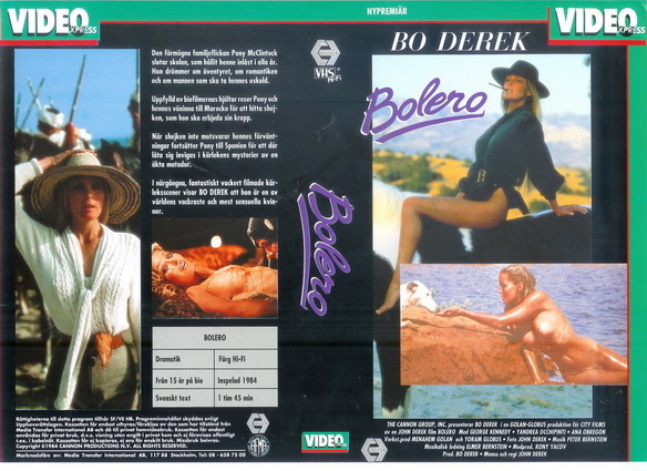BOLERO (vhs-omslag)
