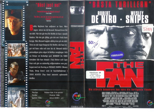 8199 THE FAN (VHS)