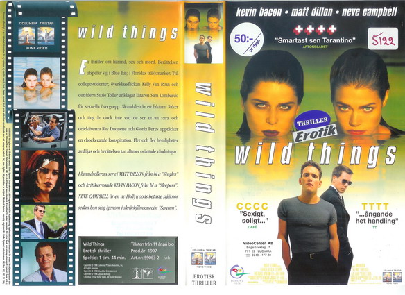 WILD THINGS (Vhs-Omslag)