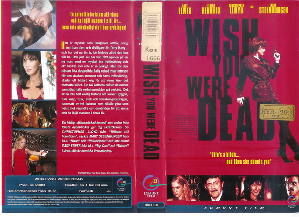 WISH YOU WERE DEAD (Vhs-Omslag)