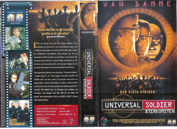UNIVERSAL SOLDIER ÅTERKOMSTEN (VHS)