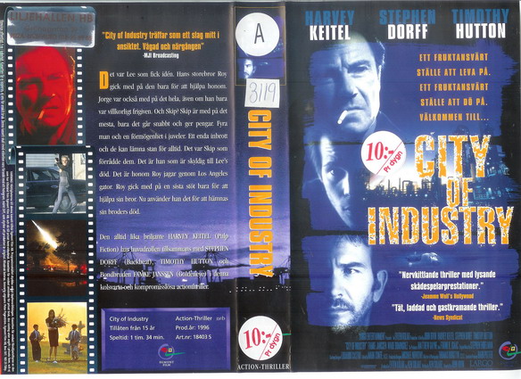 CITY OF INDUSTRY (Vhs-Omslag)