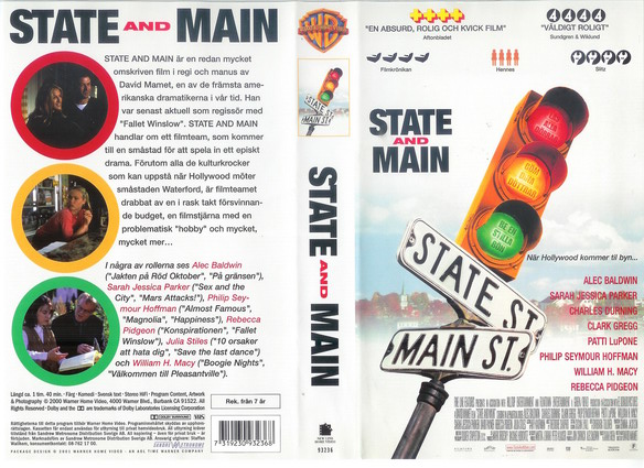 STATE AND MAIN (vhs-omslag)