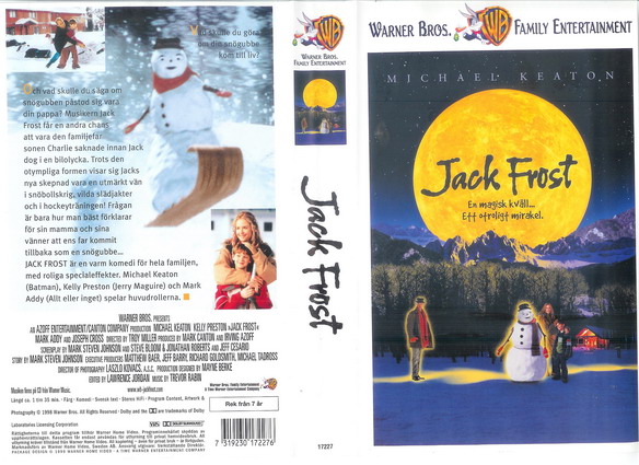 JACK FROST (vhs-omslag)