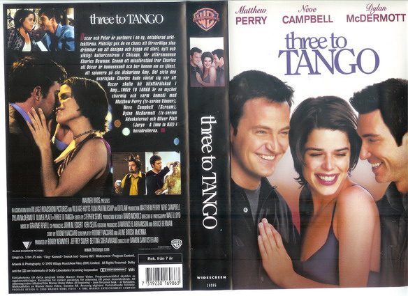 THREE TO TANGO (vhs-omslag)