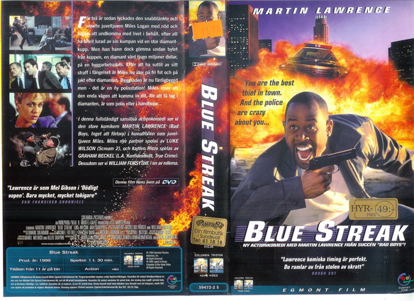 BLUE STREAK (VHS)