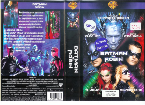 16500 BATMAN & ROBIN (vhs)