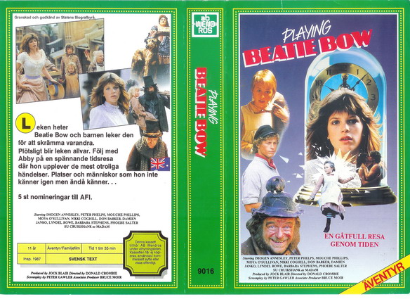 PLAYING BEATIE BOW(Vhs-Omslag)