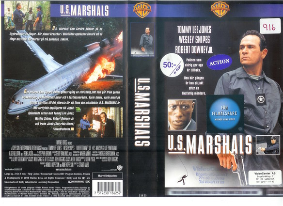 15625 U.S. MARSHALS (VHS)