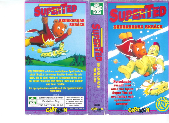 SUPERTED - SKURKARNAS SKRÄCK (Vhs)