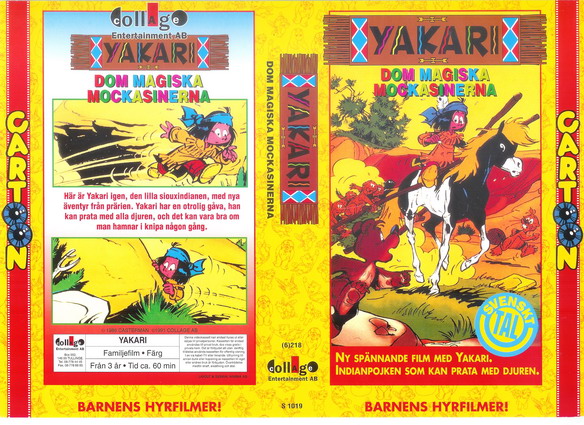 1019 YAKARI: DOM MAGISKA MOCKASINERNA (VHS)