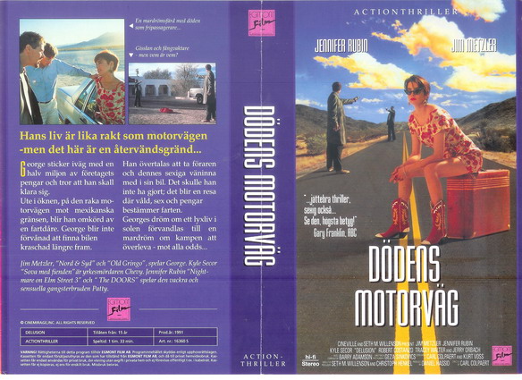 DÖDENS MOTORVÄG (Vhs-Omslag)