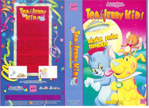 TOM & JERRY KIDS BESÖK FRÅN RYMDEN (Vhs-Omslag)