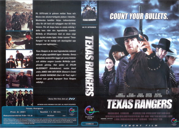 TEXAS RANGERS (Vhs-Omslag)