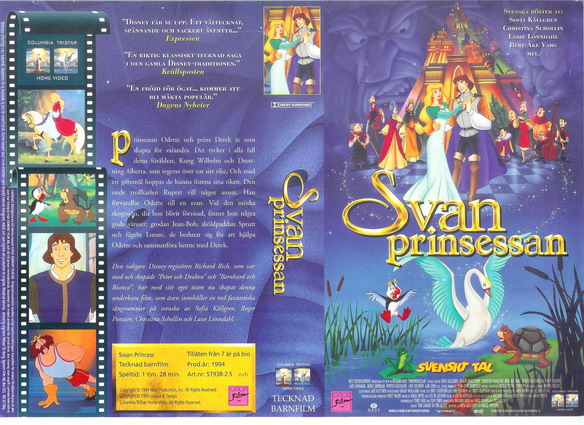 SVANPRINSESSAN (Vhs-Omslag)