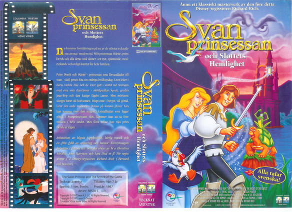 SVANPRINSESSAN SLOTTETS HEMLIGHET (Vhs-Omslag)