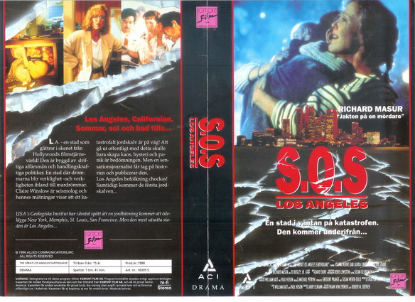S.O.S LOS ANGELES (Vhs-Omslag)