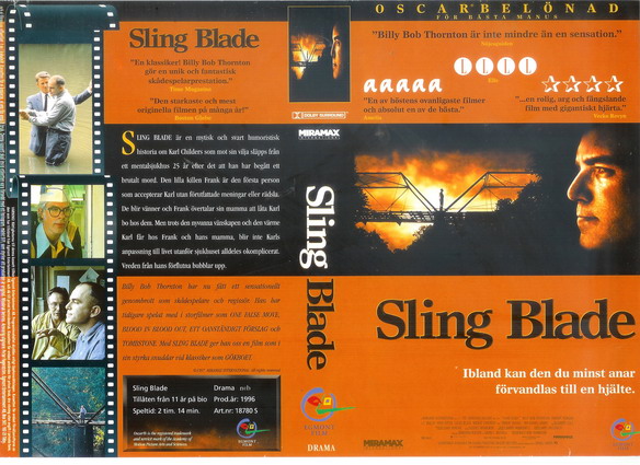 SLING BLADE (Vhs-Omslag)
