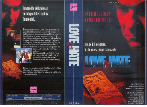 LOVE AND HATE (Vhs-Omslag)