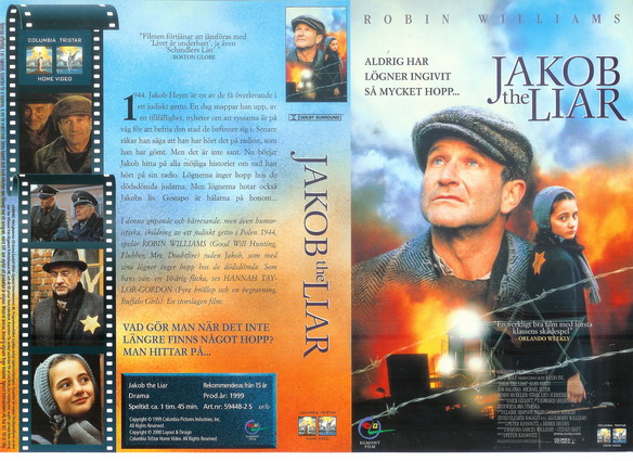 JAKOB THE LIAR (Vhs-Omslag)