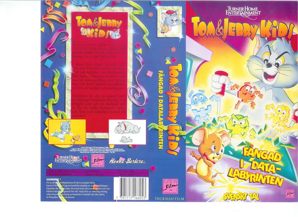 TOM & JERRY KIDS FÅNGAD I DATALABYRINTEN (Vhs-Omslag)