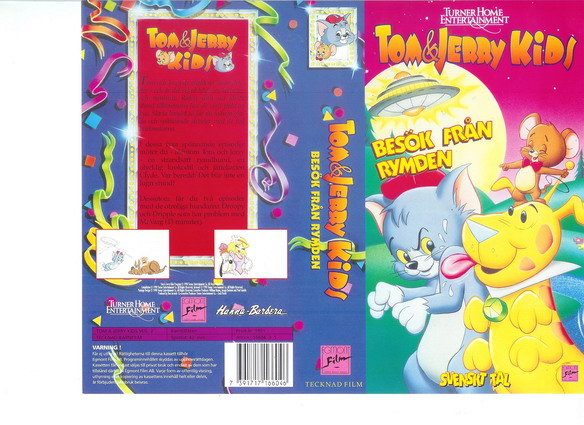 TOM & JERRY KIDS BESÖK FRÅN RYMDEN (Vhs-Omslag)