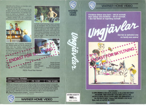 UNGJÄVLAR (vhs-omslag)