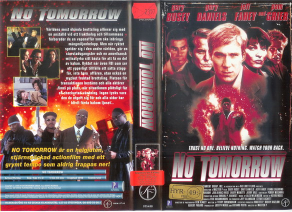 NO TOMORROW (VHS)