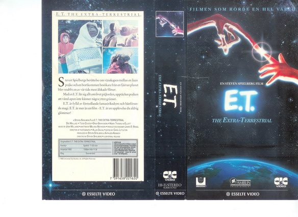 E.T (Vhs-Omslag)