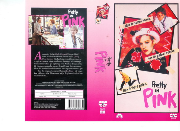 Pretty in pink (Vhs-Omslag)