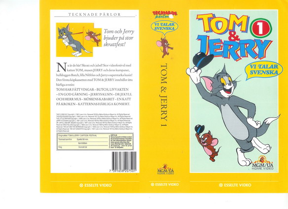 tom & jerry 1 (Vhs-Omslag)