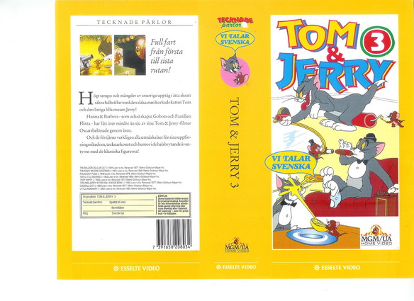 tom & jerry 3 (Vhs-Omslag)