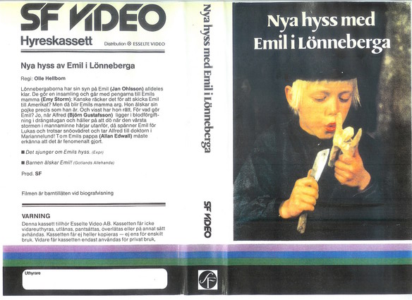 NYA HYSS MED EMIL I LÖNNEBERGA - KOPIERAT OMSLAG (VHS)
