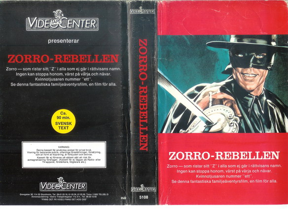 5108 ZORRO-REBELLEN (VHS)