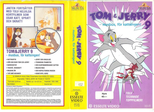 TOM & JERRY 9 (Vhs-Omslag)