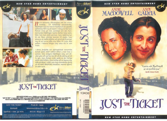 JUST THE TICKET (Vhs-Omslag)