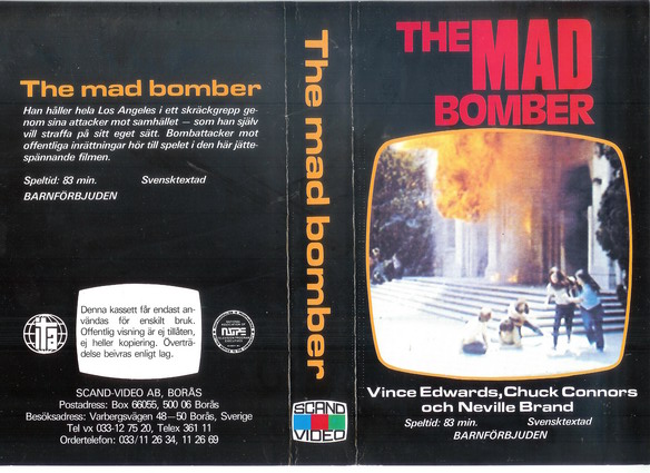 MAD BOMBER (VHS)ej orginal etiketter